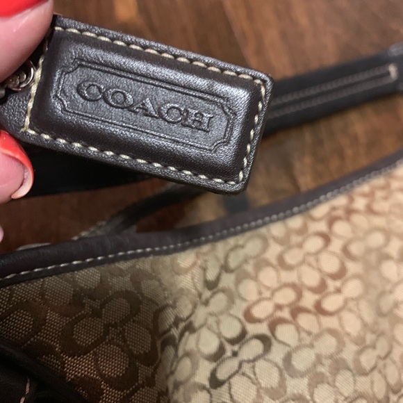 Classic coach print shoulder bag - Picture 2 of 4